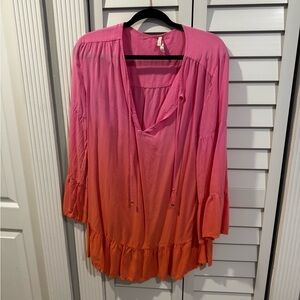 Vix Pink and Orange Blouse